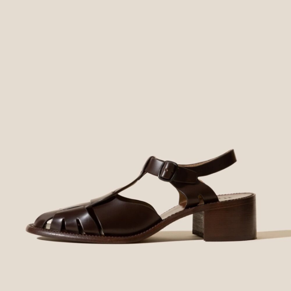 Hereu Pesca Heeled Sandal Burgundy size 38